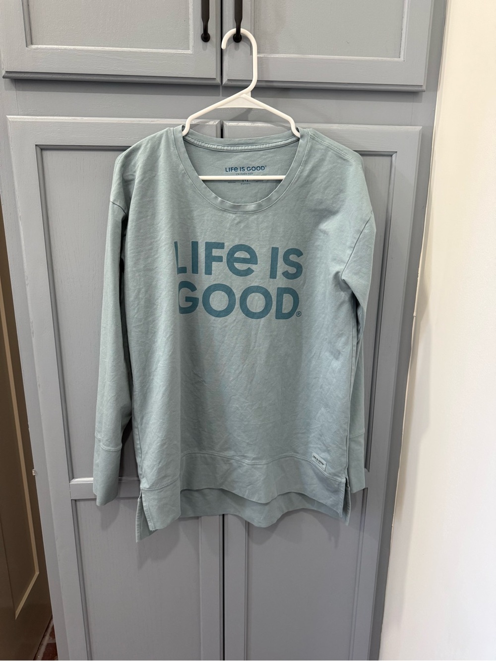 Life Is Good Blue Logo Sweatshirt
